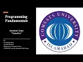 Programming Fundamentals using C Lecture 14 iterations nested for loop Urdu