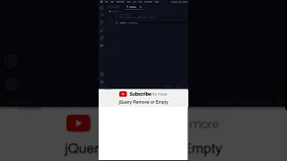 Jquery remove or empty