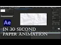 Paper Texture Animation After Effect Tutorial Texture motion