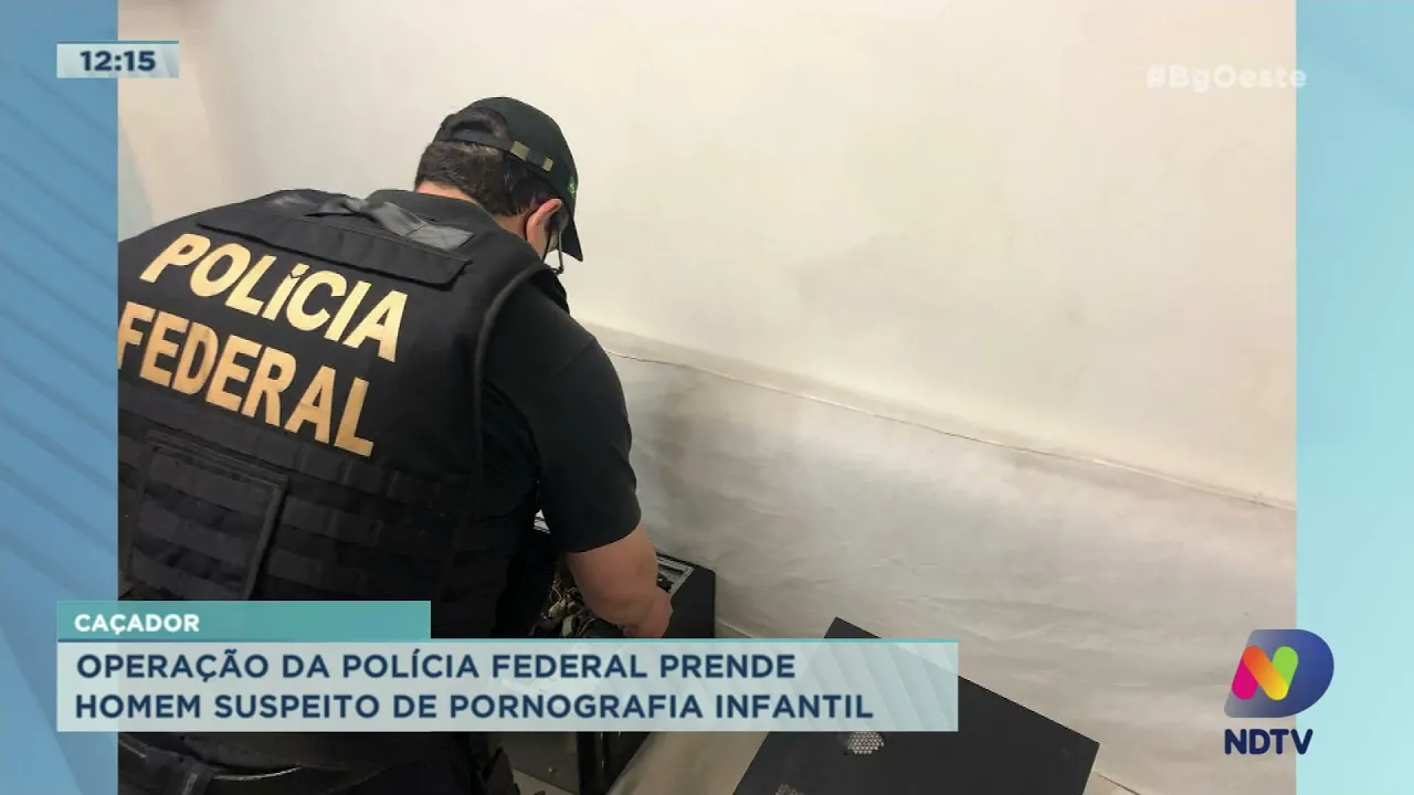 Operação da PF em Caçador prende homem suspeito de pornografia infantil
