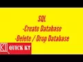 SQL - Create Database Drop Database