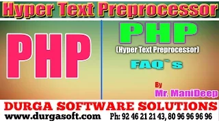 Web Devlopment Php Hyper Text Preprocessor FAQ s by Manideep