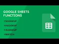 Stop struggling with formulas Learn VLOOKUP HLOOKUP XLOOKUP and MATCH in Google Sheets