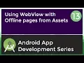 Android Application Development Tutorial for Beginners - 2017 WebView From Asset Folder