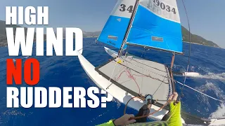 Strong wind RUDDERLESS: Is it possible on a Hobie 16?
