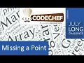 Missing a Point Code Chef July Long Challenge 2020