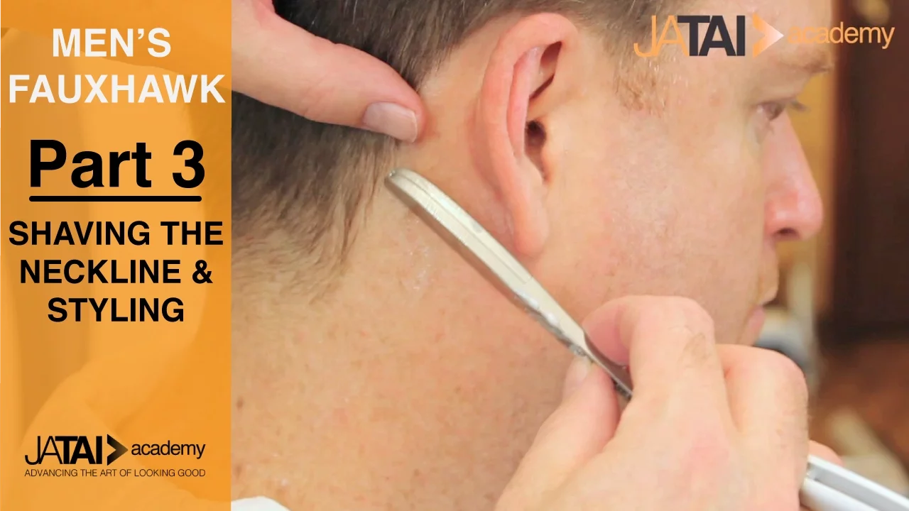 Fauxhawk - Shaving the Neckline and Styling Part 3