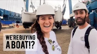 We’re BUYING A BOAT! Survey & Sea Trial of Sailing Catamaran  Ep. 1