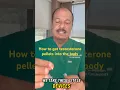 How to get testosterone pellets into the body