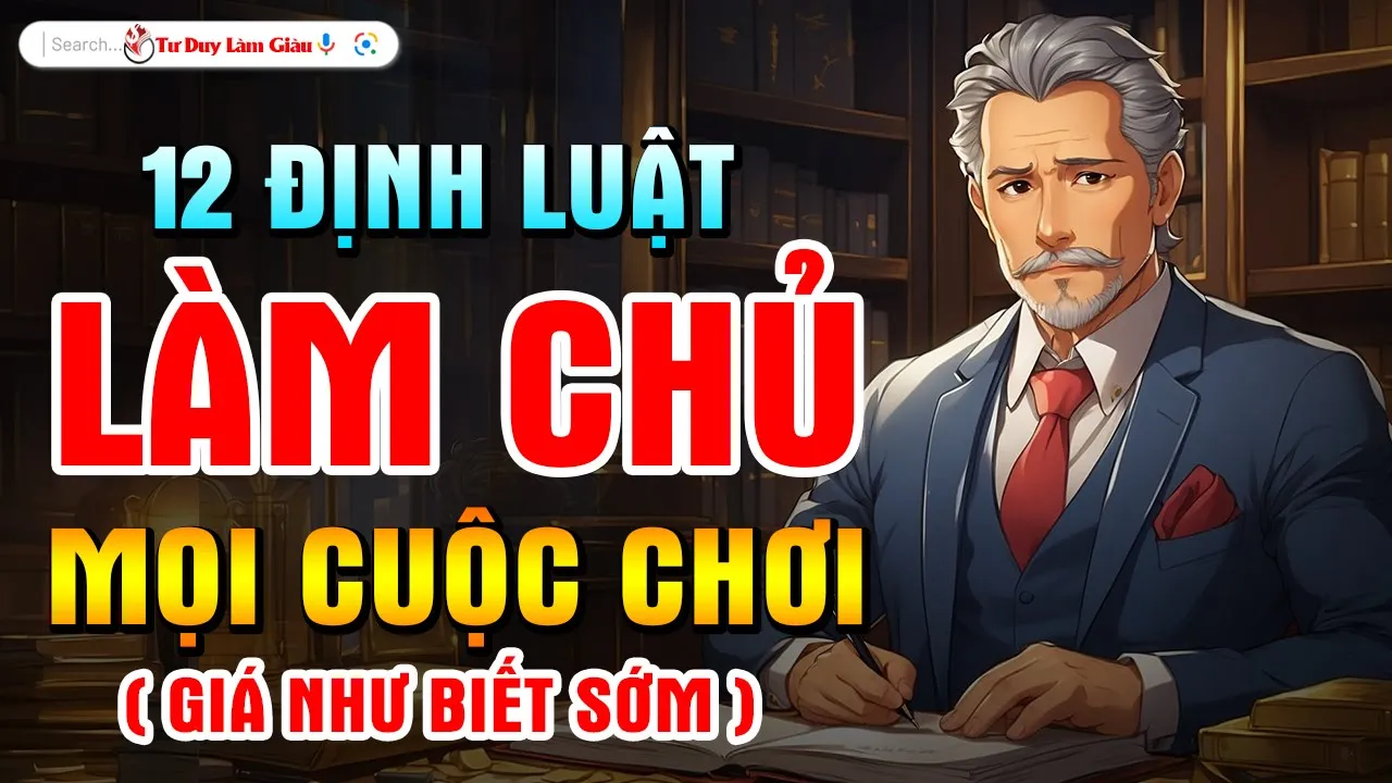 HIỂU THẤU 12 ĐỊNH LUẬT NÀY ĐỂ LÀM CHỦ THÀNH CÔNG MỌI CUỘC CHƠI CUỘC SỐNG | Tư Duy Làm Giàu