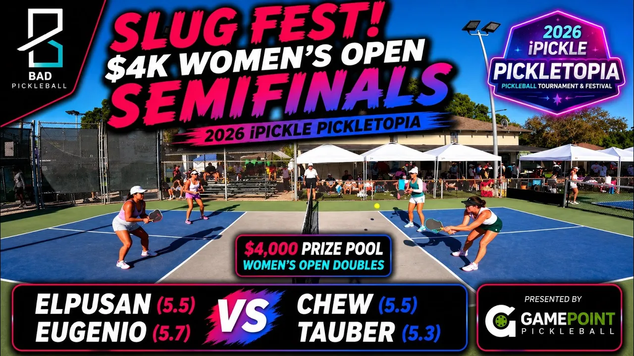 Slug Fest! $4K Women’s Open SF | Eugenio(5.7)/Elpusan(5.5) vs Chew(5.5)/Tauber(5.3)