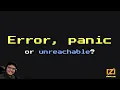 Error panic or unreachable - Loris Cro
