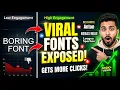 The Best Thumbnail Fonts for High CTR