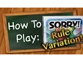 How to play Sorry Strategy Rule Variation