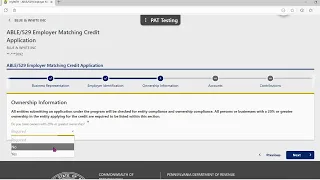 Department of Revenue - How to Apply for the PA529 ABLE Savings Account Employer Matching Credit