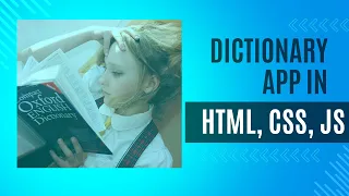 Build a Dictionary App with JavaScript Learn HTML CSS and JavaScript Tutorial Web Genie