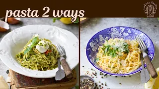 Perfect, Simple Pastas (Pistachio Pesto Pasta & Cacio e Pepe)
