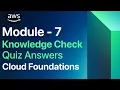 Module 7 knowledge check AWS cloud foundation AWS Storage AWS Academy Amazon AWS