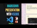 VSCode Tutorial Create slide deck presentation with Markdown on Visual Studio Code