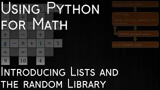 Using Python for Math Introducing Lists and the Random Library for Python