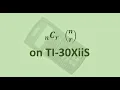 Binomial coefficient on TI-30XiiS
