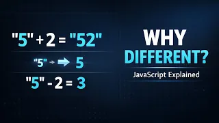 Why 5 2 52 but 5 - 2 3 JavaScript Explained bug JavaScript Type Coercion Explained