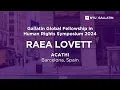 NYU Gallatin Gallatin Global Fellowship in Human Rights Symposium 2024 Raea Lovett