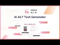 Image Alt AI - Tutorial An ALT Text Generator that s possibly so Unique it s the Best