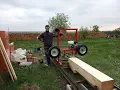 Homemade Bandsaw Mill 6 5HP