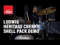 Ludwig USA Heritage Cherry 3-Piece Fab Shell Pack Snare Drum Demo and Overview