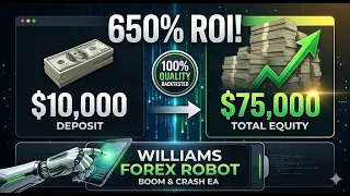 williamsforexrobot boom and crash ea insane 650 roi real result