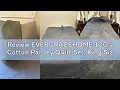 Review EVERGRACEHOME 100 Cotton Paisley Quilt Set King Size Olive Green Prewashed for Softness