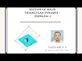 Section of Solids Triangular Pyramid - Problem No1