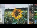 Lagu Acrylic Sunflower Painting For Beginners | Flower Painting