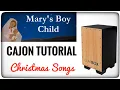 Lagu ⛪️Mary's Boy Child - Christmas Songs #christmas #cajon #music #christian #jesus #tutorial