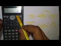 How to Solve QUADRATIC EQUATION in Calculator fx100ms