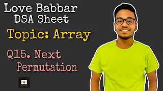 Next permutation of a numeric sequence Q15 Love Babbar DSA Sheet leetcode Best Approach