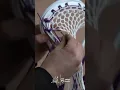 Tutorial How to string a basic interlock in a lacrosse head