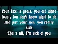 GWAR - Sick Of You lyrics