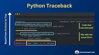 Python TRACEBACK for Beginners Read Debug Traceback -