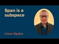 SPAN is a Subspace FREE Linear Algebra Course