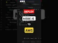 DEPLOY NODE JS APPLICATION TO AWS ECR ECS