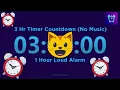 Download Lagu 3 Hour Timer Countdown (No Music) + 1 Hour Loud Alarm