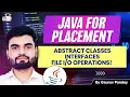 Java OOP Complete Tutorial Abstract Classes and Interfaces in 2025 File Handling for Beginners