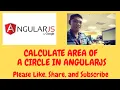 Area of a Circle in AngularJS