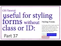CSS Attribute Selectors Styling Forms Hindi