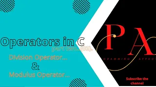 Operators in C with examples part two 02 c programming