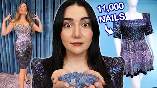 We Made Dresses Out of 10,000 Fake Nails