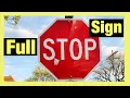 How To Stop At A Full Stop Sign