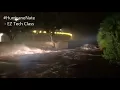 Extreme wind water rising in Biloxi Mississippi as Hurricane Nate